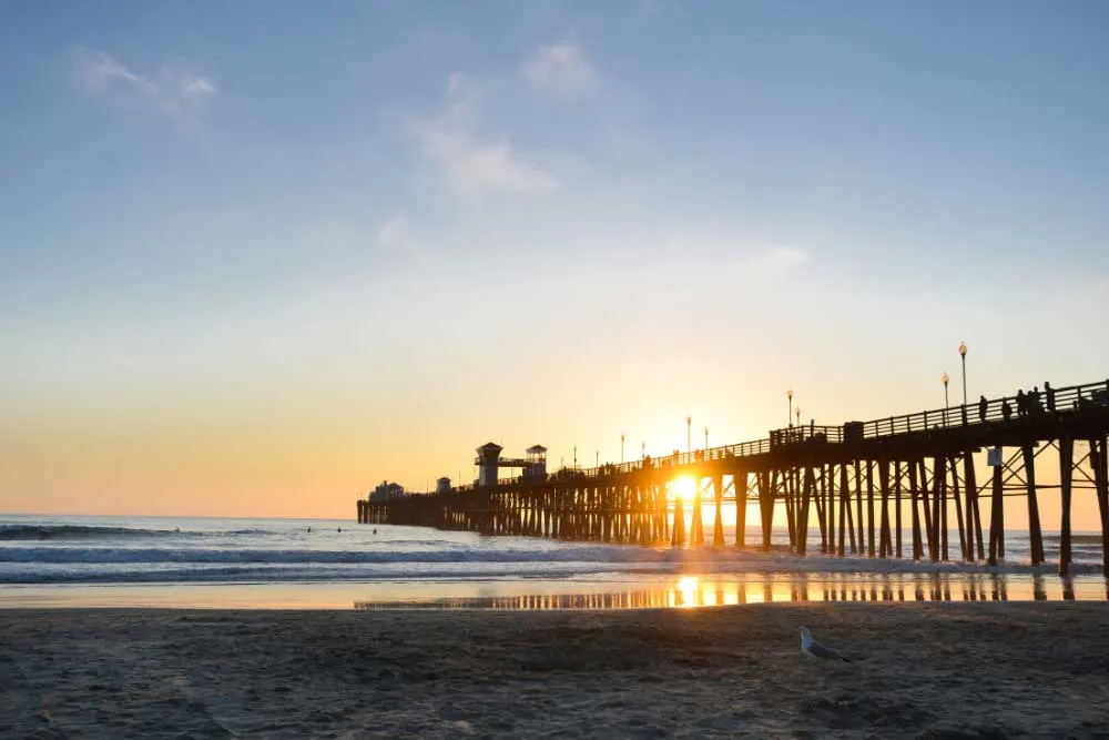 Oceanside california pier at sunset. Fine Needle Aspiration Doctor in Oceanside | Dr. Celina Nadelman